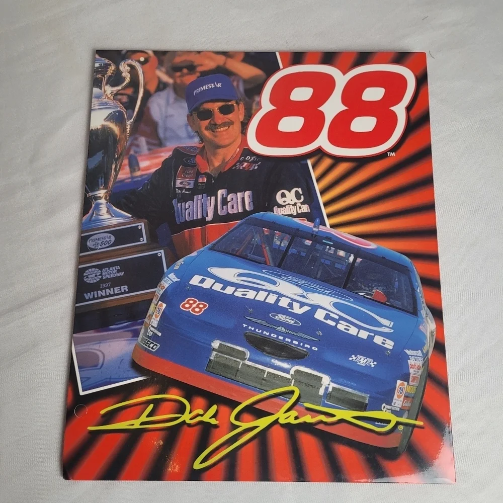 Lot Of 4 New NASCAR Racing VTG 2 Pocket Folders Dale Jarret Terry Labonte